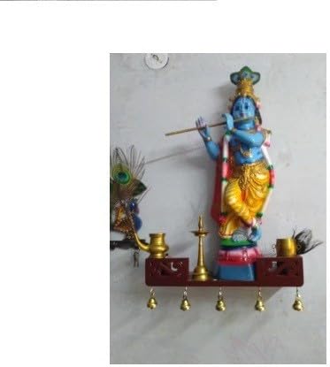 Decorasia Beautiful Traditional Wooden Temple for Home, Office & Multipurpose Use | Handcrafted Pooja Mandir for Worship & D�cor
