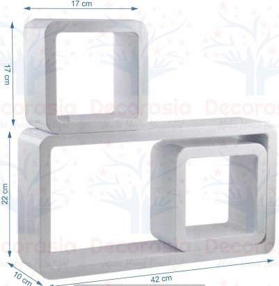 DECORASIA� Beautiful Cube Shape Wall Shelves (Set of 3)