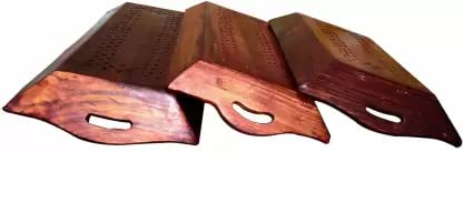 Sheesham Wood Handmade & Handcrafted Wooden Serving Tray- Set of 3