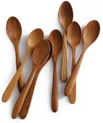 Sheesham Wood Masala Spoon Set of 10 (4 Inch) – Handmade Mini Wooden Spoons