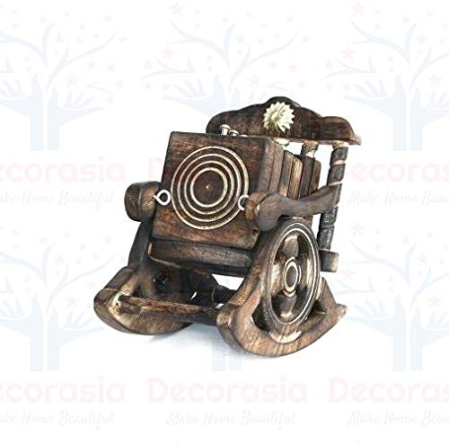 DECORASIA� Beautiful Chair Shape Wooden Coaster Set of 6