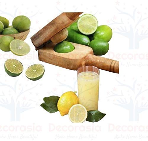DECORASIA� Beautiful Wooden Handmade Lemon Juicer. Wooden Lemon Squeezer