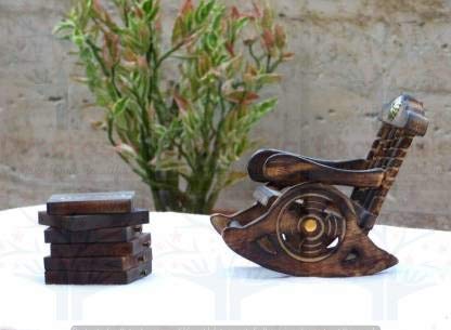 DECORASIA� Beautiful Chair Shape Wooden Coaster Set of 6