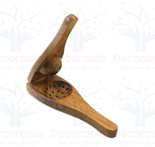 DECORASIA� Beautiful Wooden Handmade Lemon Juicer. Wooden Lemon Squeezer