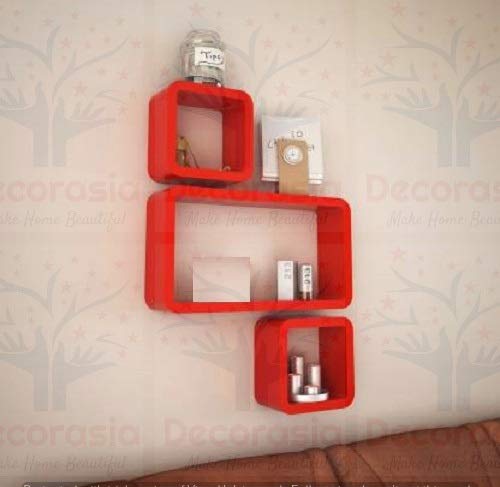 DECORASIA� Beautiful Cube Shape Wall Shelves (Set of 3)