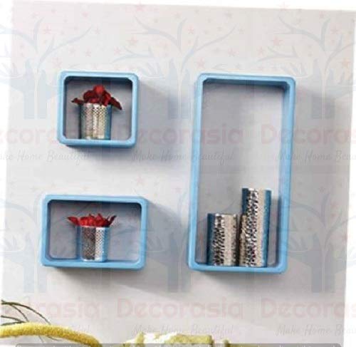 DECORASIA Beautiful Cube Shape Wall Shelves (Set of 3)