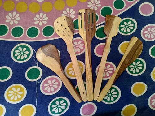 Decorasia Wooden Spatula for Cooking | Heat-Resistant Natural Wood Turner | Safe for Non-Stick Cookware