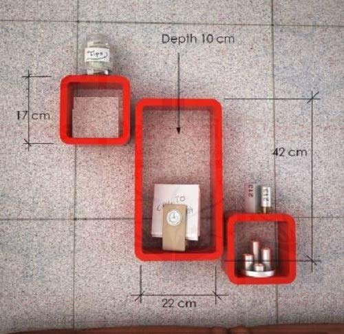 DECORASIA� Beautiful Cube Shape Wall Shelves (Set of 3)