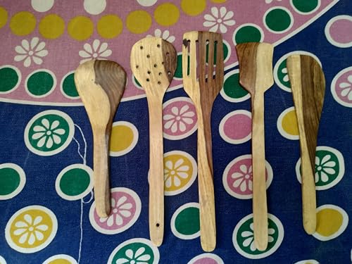 Decorasia Wooden Spatula for Cooking | Heat-Resistant Natural Wood Turner | Safe for Non-Stick Cookware