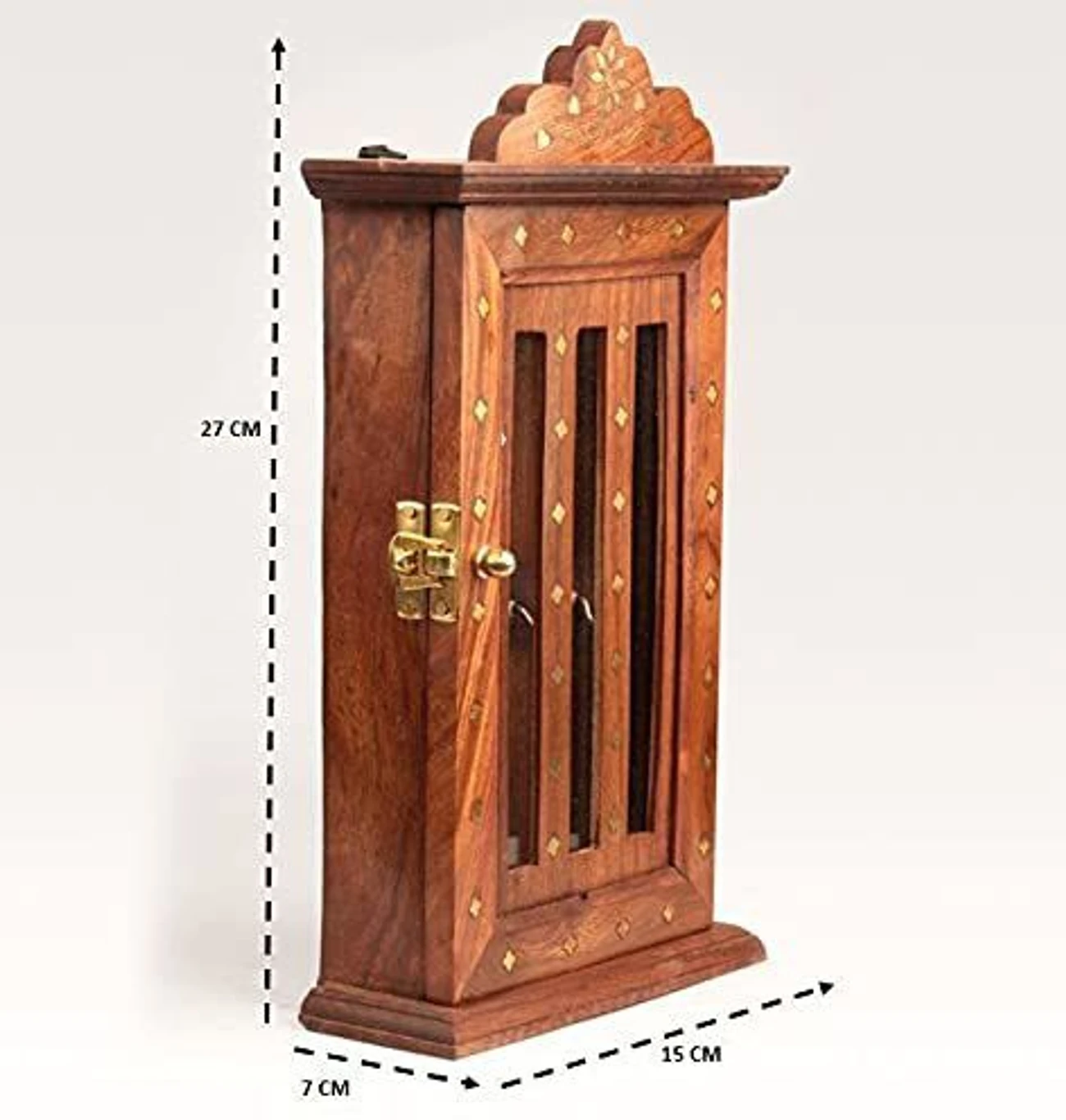 Premium Wooden Key Cabinet – Handcrafted Wall Mounted Key Holder