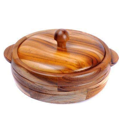 Wooden Chapati Box / Casserole