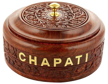 Sheesham Wood Handicraft Casserole Chapati Box