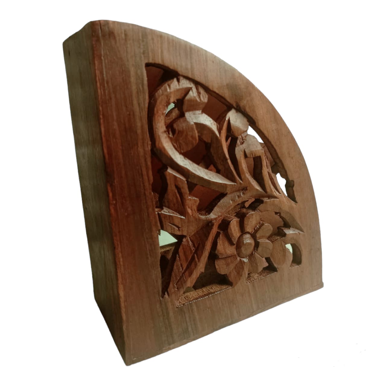 Wooden Hand carved remote stand