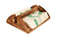 Handcrafted Mango Wood Antique Brown Napkin Holder