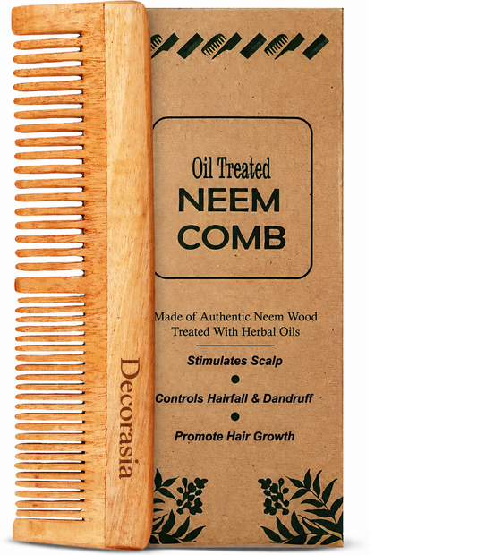 Decorasia Herbal Neem Comb for Healthy Scalp & Hair Growth