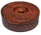 Wooden Round Chapati Container Roti Box