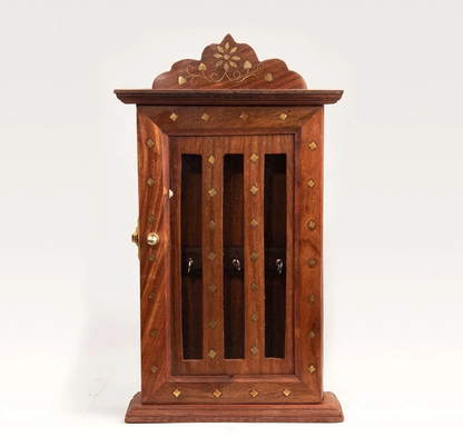 Premium Wooden Key Cabinet – Handcrafted Wall Mounted Key Holder