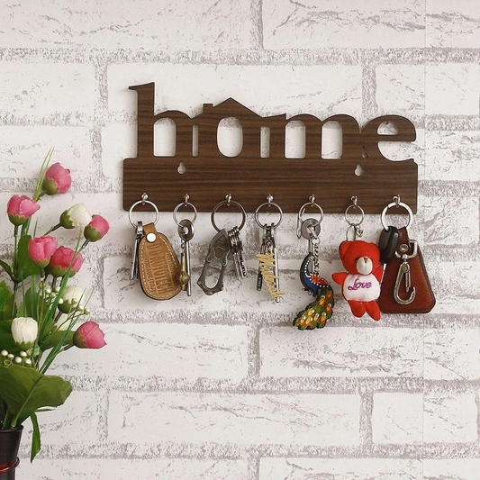 Decorasia “Home” Wooden Wall Key Holder