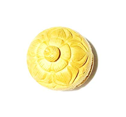 Handcrafted Wooden Sindoor Box with Intricate Carving & Brass Work – Premium Traditional Kumkum Container
