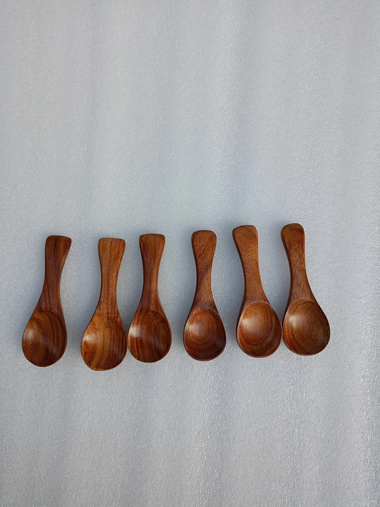 Premium Handmade Wooden Spoon Set (Set of 6)