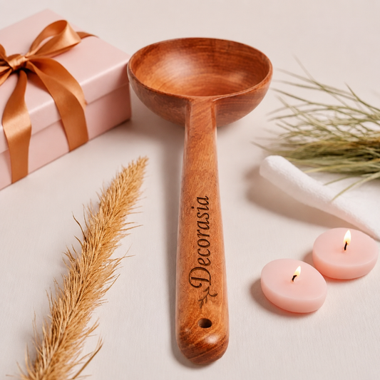Decorasia Handcrafted Wooden Ladle (Serving Spoon)