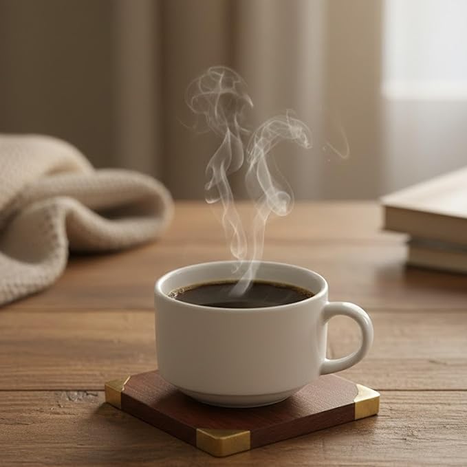 Wooden Drink & Glass Coasters Set of 6