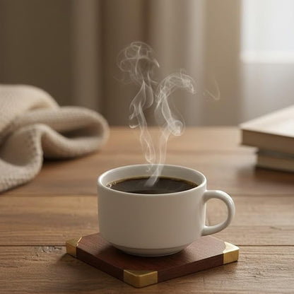 Wooden Drink & Glass Coasters Set of 6