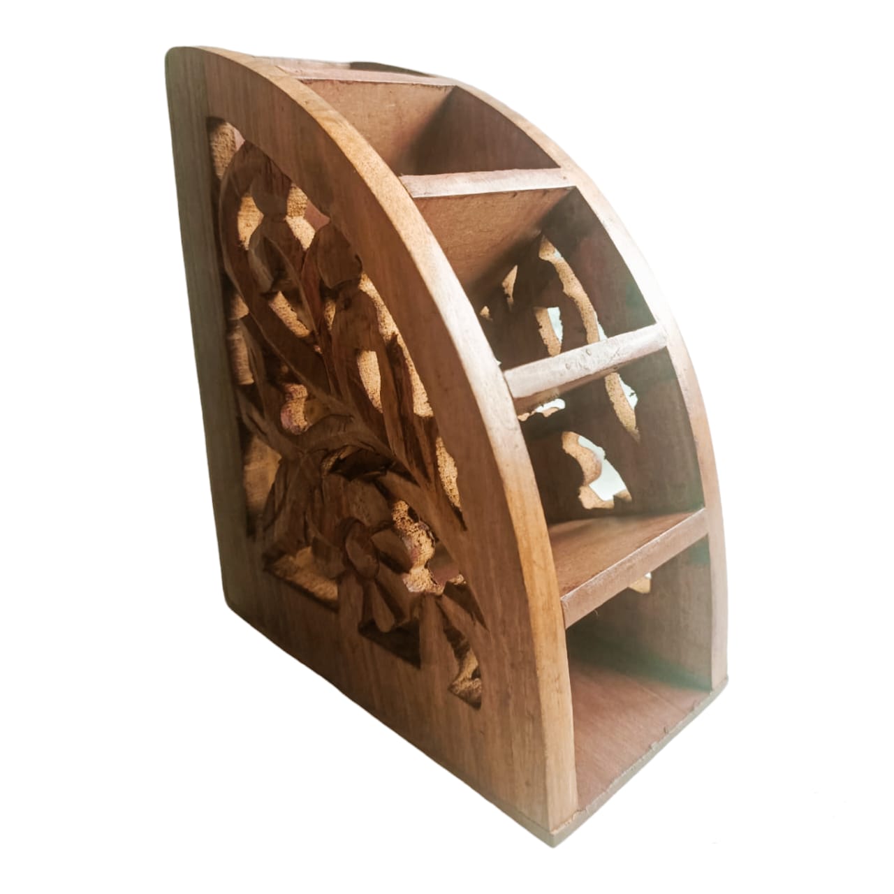 Wooden Hand carved remote stand