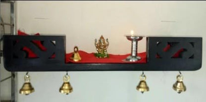 Decorasia Beautiful Traditional Wooden Temple for Home, Office & Multipurpose Use | Handcrafted Pooja Mandir for Daily Worship & D�cor