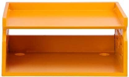 DECORASIA Wooden Beautiful WiFi Stand and Tv Set top Box Stand (Orange)