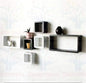 DECORASIA� Beautiful & Antique Cube & Rectangle Shape (Set of 6) Mounted Rack Shelves.