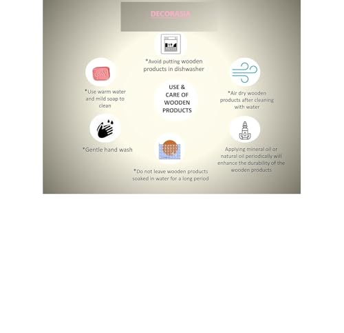 Handcrafted Neem Wood Round Ladle Spoon, 29 cm Length, Traditional DOI Spoon