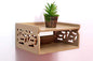 DECORASIA Wooden Beautiful WiFi Stand and Tv Set top Box Stand (Beige)