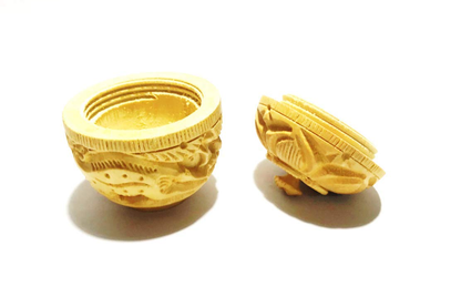 Handcrafted Wooden Sindoor Box with Intricate Carving & Brass Work – Premium Traditional Kumkum Container