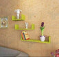 DECORASIA� Beautiful U Shape Wooden Wall Shelf for Multi Purpose Utility MDF Wall Shelf