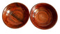 Handcrafted Wooden Serving Bowls, Traditional Indian Design, Set of 2, Brown