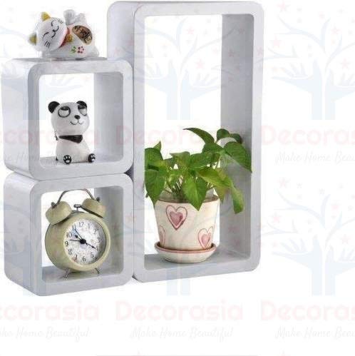 DECORASIA� Beautiful Cube Shape Wall Shelves (Set of 3)