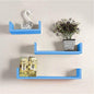 DECORASIA� Beautiful U Shape Wooden Wall Shelf for Multi Purpose Utility MDF Wall Shelf