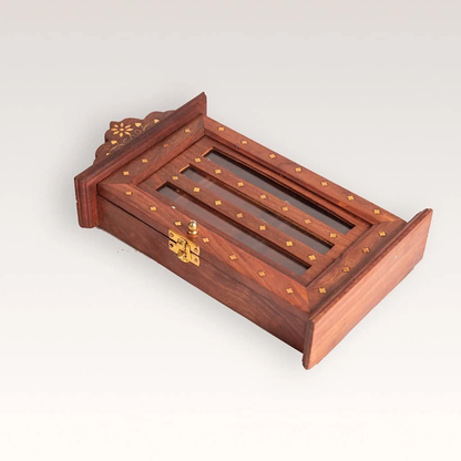 Premium Wooden Key Cabinet – Handcrafted Wall Mounted Key Holder