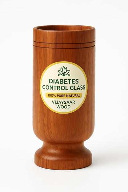 DECORASIA™ Vijaysaar Wooden Diabetes Control Glass (100% Natural)