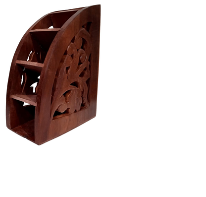 Wooden Hand carved remote stand
