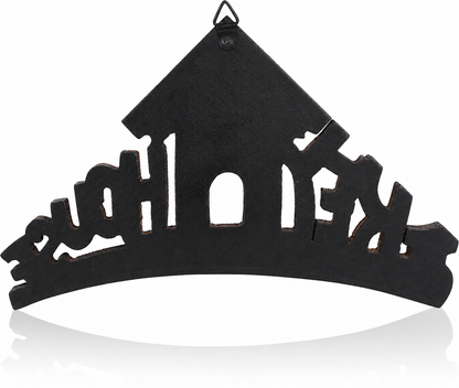“Key House” Wooden Wall Key Holder – Decorative Key Organizer