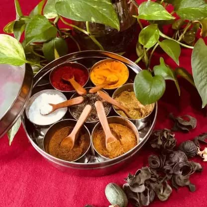 Decorasia A1 Non Chemical, No Artificial Polish,Masala Spoon Kitchen Tool Set (Ladle)