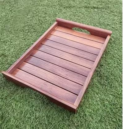 DECORASIA Wooden Tray Set