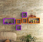 DECORASIA� Beautiful & Antique Cube & Rectangle Shape (Set of 6) Mounted Rack Shelves.