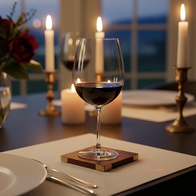 Wooden Drink & Glass Coasters Set of 6