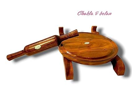 Wooden Chakla Belan Set with Stand