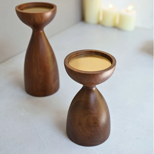 Wooden candle stand