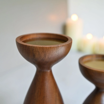 Wooden candle stand